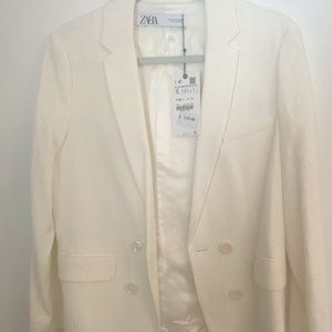 Zara White Blazer- NWT